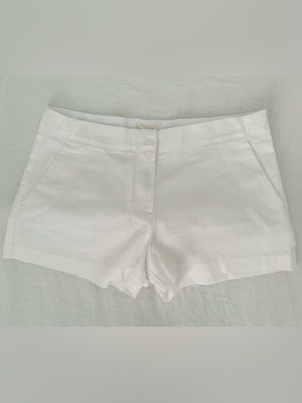 Crewcuts by J.Crew Girls Size 16 White Chino Shorts 100% Cotton